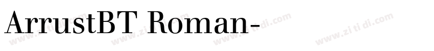 ArrustBT Roman字体转换